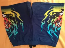 Tiger Flame-bañadores de talla grande para hombre, ropa de playa, pantalones cortos, traje de baño