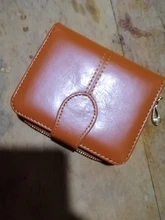 Cartera corta de PU para mujer, monedero pequeño rojo con cremallera y botón, monedero con bolsillo para monedas, gran oferta