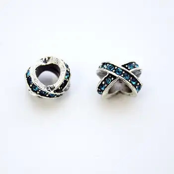 

Spacer cross ring, 2 pcs/pack (turquoise)