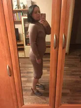 TAOVK Autumn Womens Costume Knitted  Tracksuit  Sweater + Slim Skirt Two-Piece Set