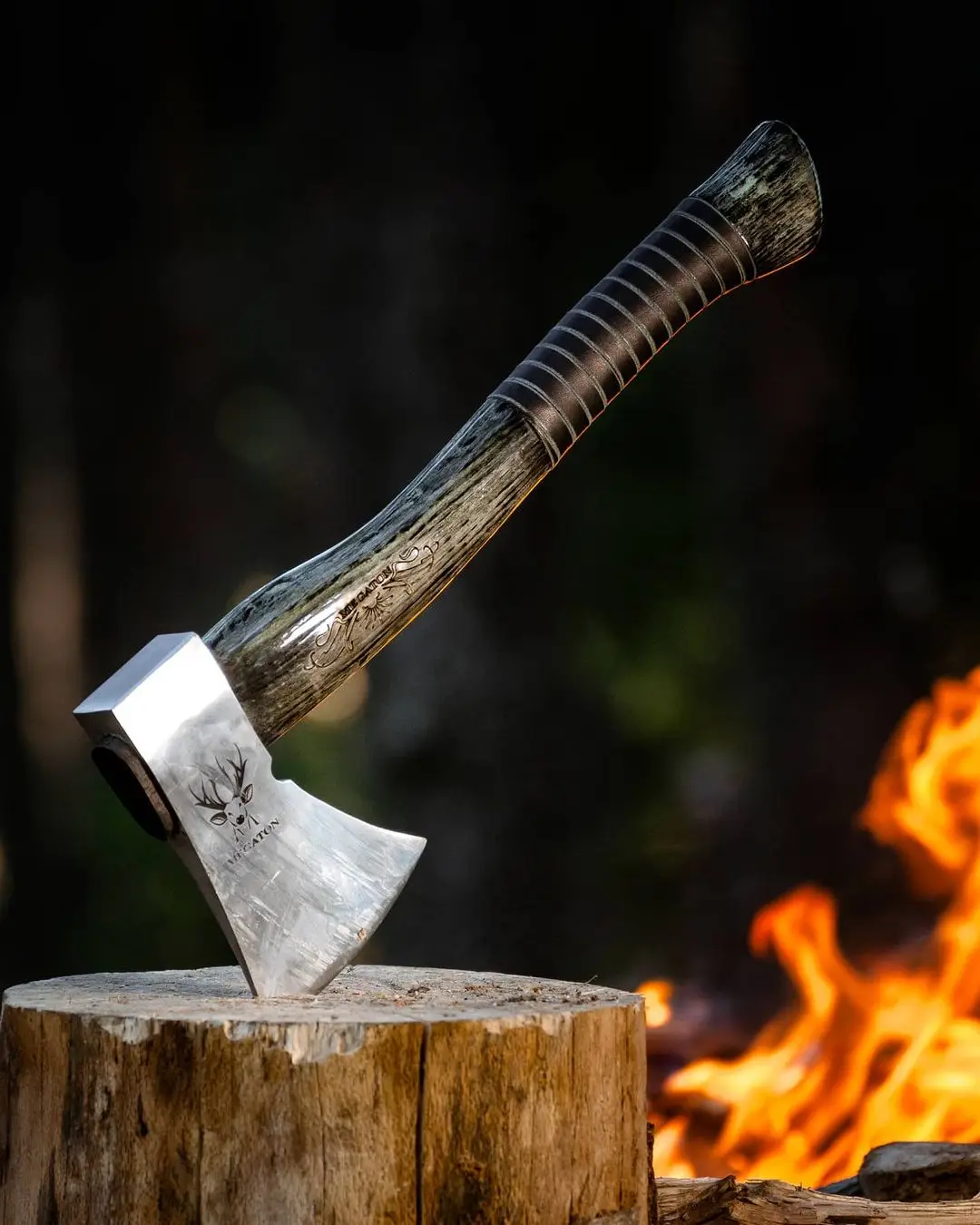 Megaton Green Night Axe Machete Camping Tourist Survival Tomahawk Tactical Hunting Outdoor Hand Tool Wood Meat Cutter Axes | Инструменты