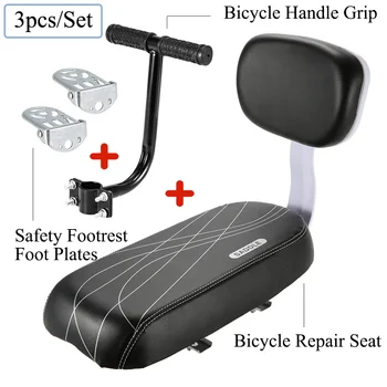 

Bicycle Back Seat Bike Saddle Bike Child Seat with Back Rest MTB Bicycle Rear Rack Saddle PU Leather Cushion For Cycling Parts