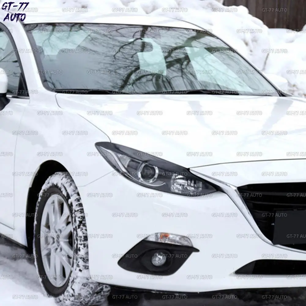Накладки для бровей на фары чехол для Mazda 3 2013- реснички 1 комплект/2 шт внешний материал ABS пластик тюнинг