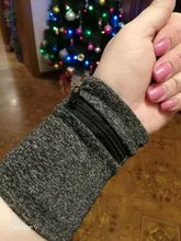 Sweatband Wrist Wallet Protector Storage-Bag Hand-Guards Zipper Running Unisex