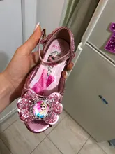 Sandalias de Frozen para niñas, zapatos para fiesta de baile, sandalias de princesas de niñas, zapatos de tacón alto brillantes