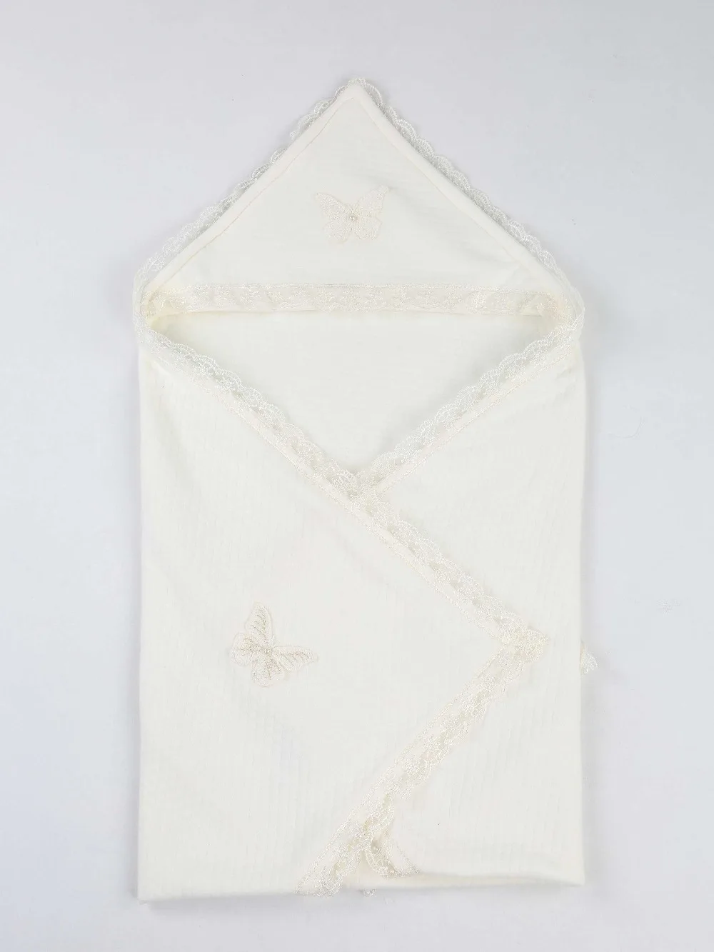 078-10211-027 Beyaz 85X85 cm  Bebek Kundak Battaniye (1)