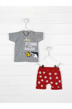 

Gray Summer Baby Boy 2 li Suit