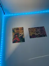 Lámpara de luz de fondo con Bluetooth y WIFI para decoración del dormitorio, controlador Flexible RGB 5050, cadena luminosa, tiras de luz LED