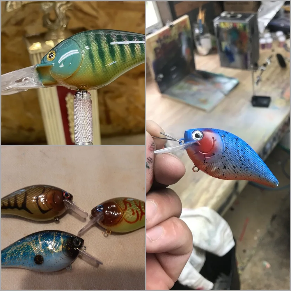 wLure 8.3g Square Bill Shallow Water Loud Rattling Crankbait Unpainted ...