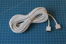 Cable de extensión para tira de luces led RGB, Conector de 30CM, 1M, 2,5 M, 5M, 5 pines, 4 pines, con aguja para SMD 5050, 3528, RGBW