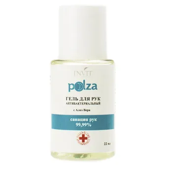 

Antibacterial hand gel with aloe vera and isopropanol, 22 ml