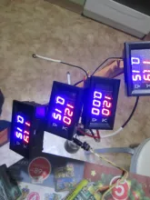 0,56 pulgadas Mini Digital voltímetro amperímetro DC 100V 10A Panel Amp voltios medidor de corriente de voltaje probador Azul Rojo de doble LED pantalla