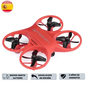 Lishitoys Mini Drone Controlador Infrarrojo L6065 Con Luz LED Teledirigido 4 Canales, Asciende, Desciende, Avanza y Retrocede 1