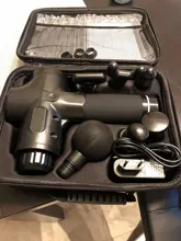 Pantalla LCD eléctrica masaje muscular arma 30 engranajes Fascia de tejido profundo masajeador cuello cuerpo atrás relajación dolor alivio Fitness relajarse