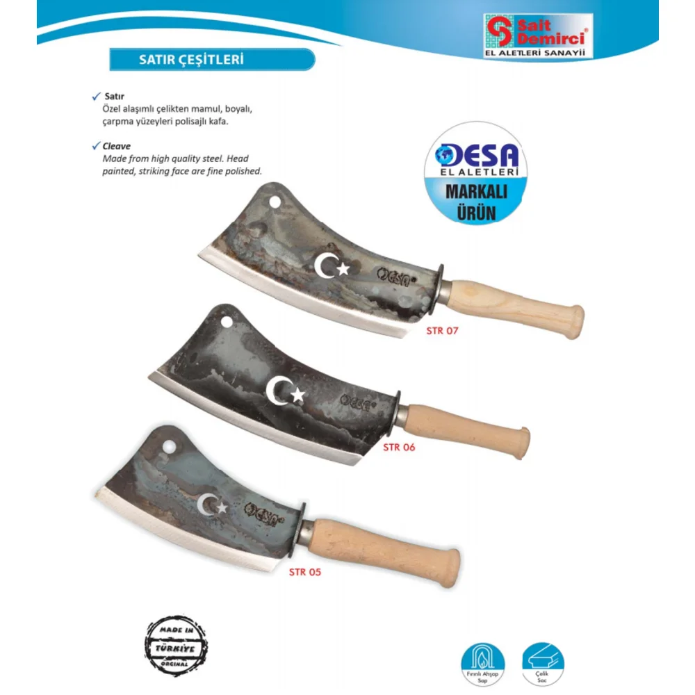 DESA STR 03 Sickle Machete Scythe Garden Tool Pruner Gardening Wild Herb Grass Remover Cleaner Debugger Turkish Made