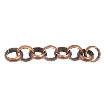 

7039 chain, 10 cm, link size 18x18mm (copper)
