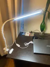 Desk-Lamp Clip-On-Light Bed-Reading Computers Eye-Protection Working Rechargeable LED