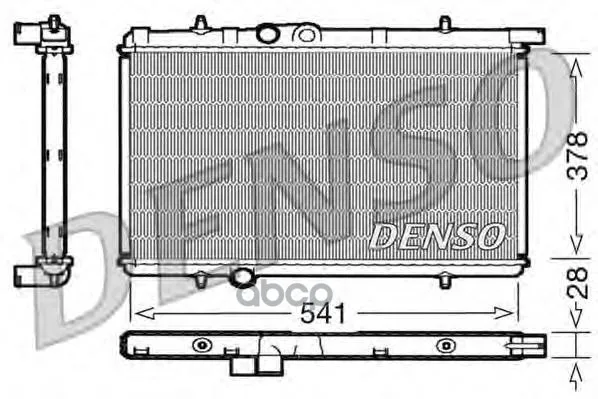 Радиатор, Охлаждение Двигател Denso арт. DRM21021
