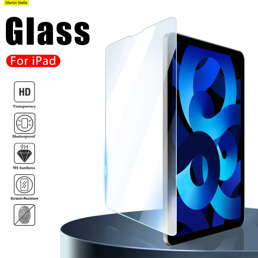 Tempered Glass For Ipad Air 5 4 3 Pro 11 10.2 10.5 9.7 Screen Protector