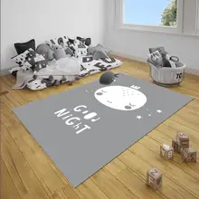Серый белый сон хорошая ночь Nordec унисекс 3d печать Нескользящая микрофибра детские украшения для детской комнаты коврик