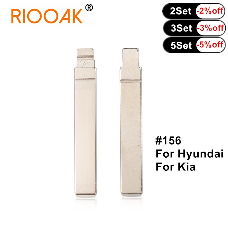 coil pack 10pcs/lot #156 Metal Blank Uncut Flip VVDI KD Remote Key Blade For Hyundai Verna Kia K5 coils for car