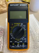 Multímetro Digital profesional DT9205A, medidor Manual de rango de voltaje, valores eficaces verdaderos, probador de transistores, herramienta de electricista