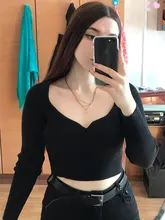 DEAT-suéter de punto con cuello cuadrado corto para mujer, Jersey holgado de manga larga con cuello en V, moda de otoño, 13U090, 2021