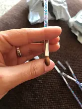 Nuevo pincel brillante para manicura, para polvo acrílico, 100%, nailon, acrílico, redondo, 7 tamaños