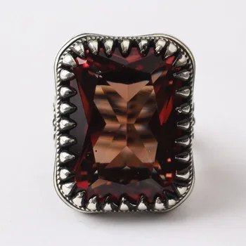 

Handmade Sultanite Man Silver Ring,Sultanite Rectangular Silver Men Ring, Silver Man Ring, 925 Sterling Silver Ring