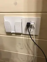 Herepow 2020 toma de corriente de pared teléfono blanco toma con conexión a tierra 16A EU estándar toma de corriente eléctrica con cargador USB de doble puerto 2100mA