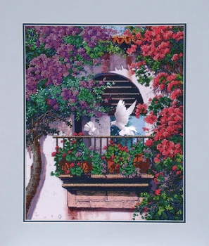 

БН-3071 Set for embroidery with beads Hobby & Pro's Balcony's, 30*37 cm