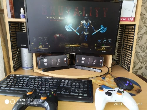 Отзыв о товаре Беспроводной bluetooth игровой контроллер PXN PXN-9613 Pubg, портативный геймпад для ПК, телефона Android, ТВ-приставки, контроллер Joystic PC Mobile компьютера от пользователя I***y