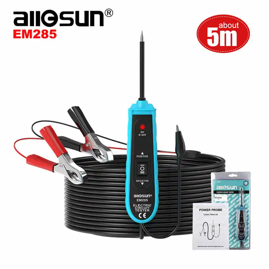 Allsun Em285 Car Electric Circuit Tester Automotive Tools 624v Dc
