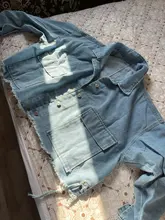 GOOHOJIO 2020 nueva moda Chic Denim Mujer chaqueta de otoño vaquero liso azul abrigos Venta caliente mujeres Casual chaqueta Denim