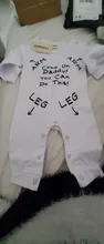 Infant Clothing Romper Jumpsuit Letter Long-Sleeve Newborn-Baby Baby-Boys-Girls Cotton