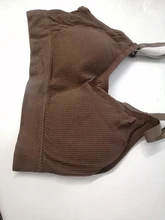 Sports-Bra Vest Back-Padded Gym Fitness Seamless Workout Push-Up Running Women Shockproof