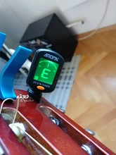 Guitar Tuner Chromatic Bass Ukulele Rotatable Black for Acoustic Lcd-Display