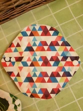 LECY ECO LIFE-bragas de bambú para higiene femenina, paño Menstrual impermeable reutilizable, 17x17cm