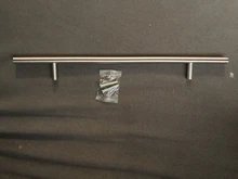 Barra en T de acero inoxidable para puerta alacena, 50mm-450mm, tirador del mango muebles perillas de gabinete, manija del cajón del armario