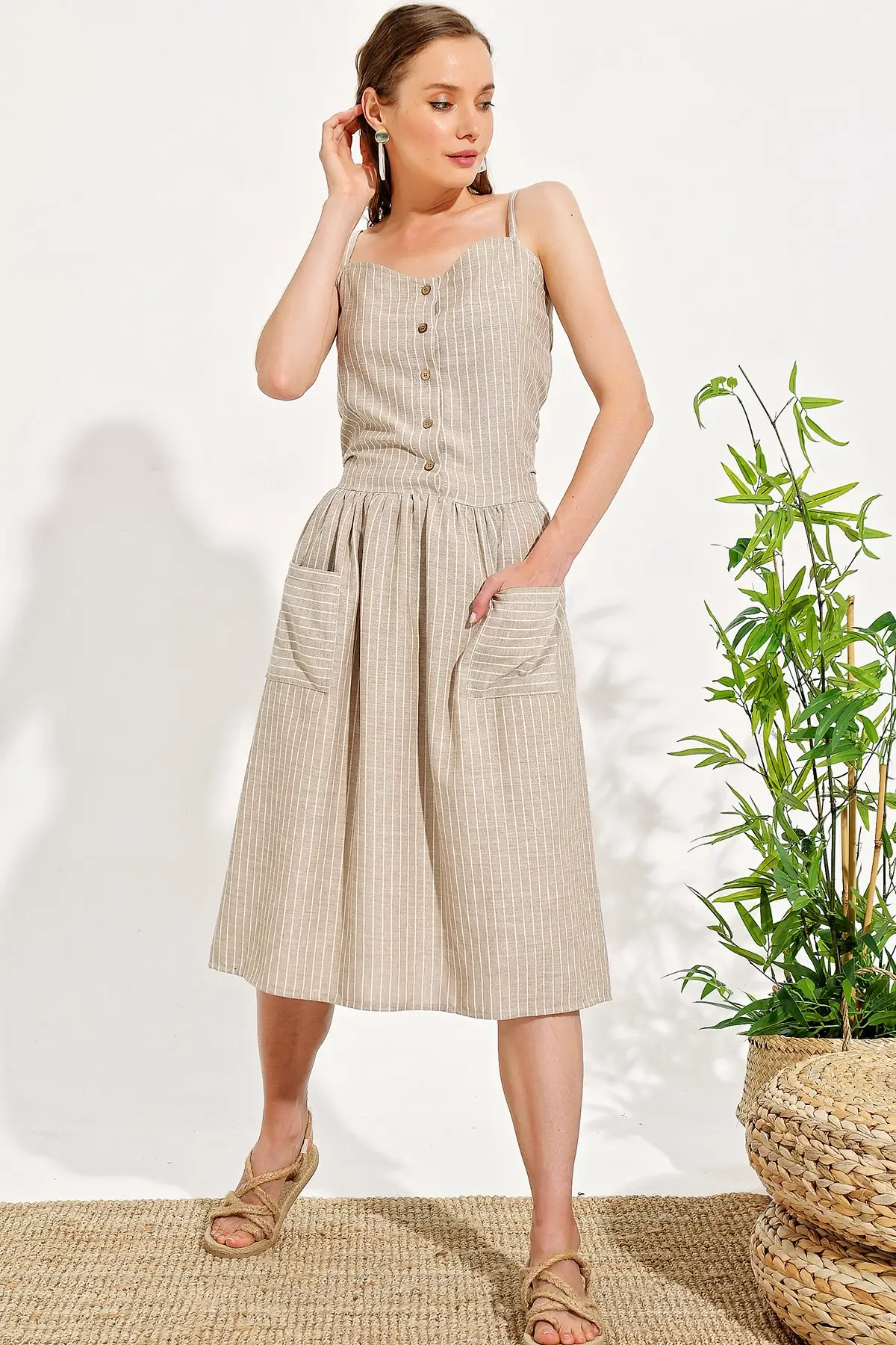 alc striped dress