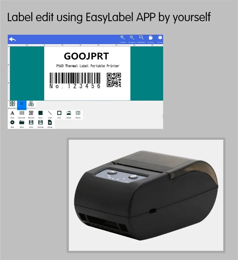 wireless mobile mini thermal label printer (1)