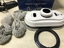 Panadiod-Robot limpiacristales inteligente, limpiador de ventanas con succión potente, anticaídas, Control remoto