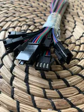 Tira de luces LED RGB RGBW, 10 pares, 2 pines, 3 pines, 4 pines, 5 pines, conector JST SM macho y hembra para COB WS2812B SK6812 WS2815 2835 5050