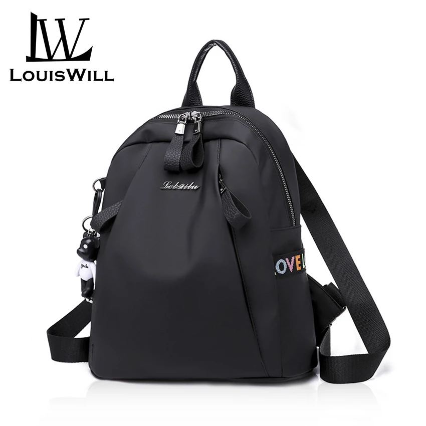 LouisWill de moda mochilas para mujer bolsos escuela bolsas plástico Oficina mochilas para ligero bolso de hombro|Mochilas| - AliExpress