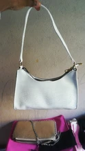 Bolso de compras exquisito para mujer, bolsos grandes de hombro informales Retro, bolso de mano con cadena de Color sólido de cuero para mujer 2020