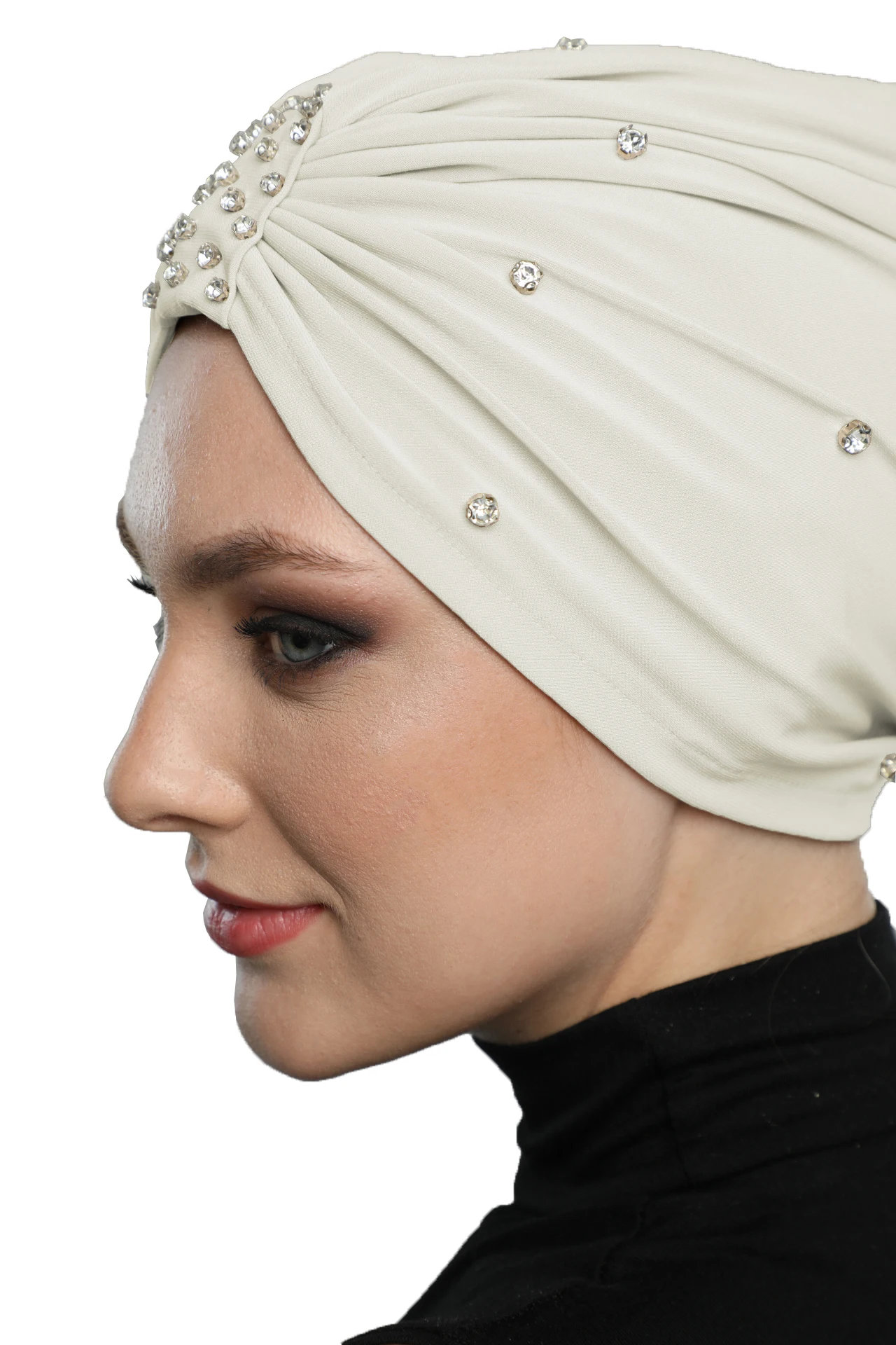2024 New Fashion Swarovski Ready Turban Hijab Bonnet Scarf Women Beret Muslim Chemo Ramadan Abaya Veil Instant Jilbab