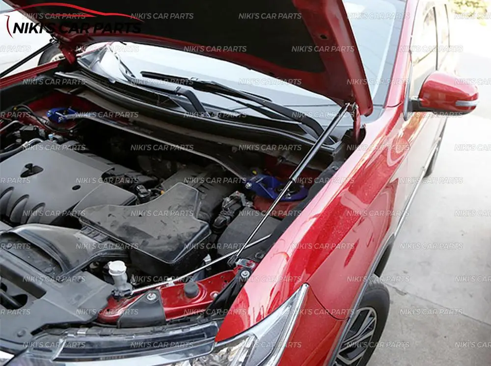 Стойки амортизатора капота для Mitsubishi Outlander 2013- нержавеющая сталь 1 комплект / 2 шт. литье украшение автомобиля Стайлинг внешний
