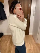 Hirsion-suéter holgado de gran tamaño para mujer, jersey básico de punto elegante, cuello redondo, suave, de Cachemira, para invierno, 2020