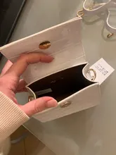 Mini bolso cuadrado pequeño para mujer, a la moda, nuevo Bolso de piel sintética de calidad, cadena con patrón de cocodrilo, bolsas de mensajero de hombro 2020