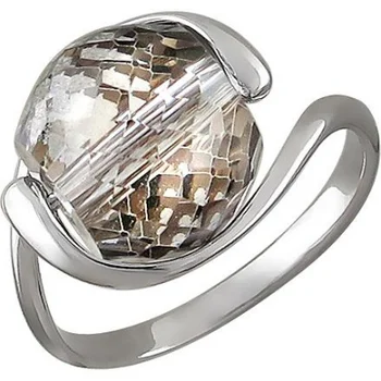 

Esthete ring with 1 Swarovski crystal in silver